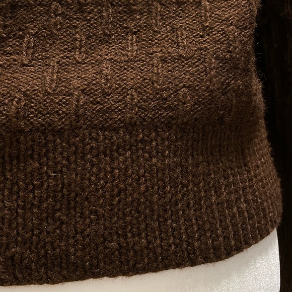 Hand Crafted Wool High Neck Fitted Sweater - M - Picture 12 of 15